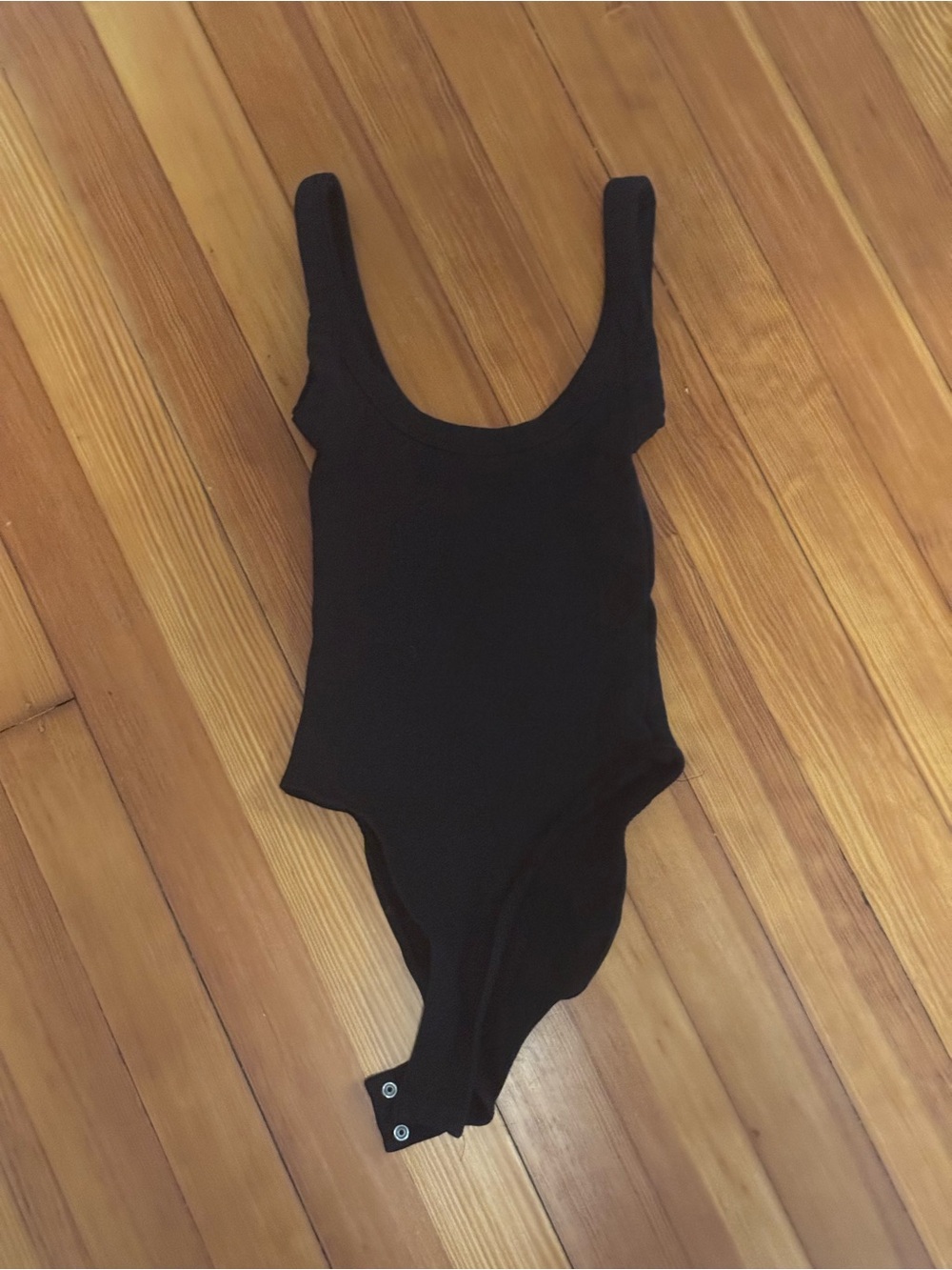 Zara Black Scoop Neck Bodysuit